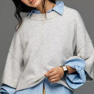Anthropologie Goldie Crew Neck Cashmere Sweater